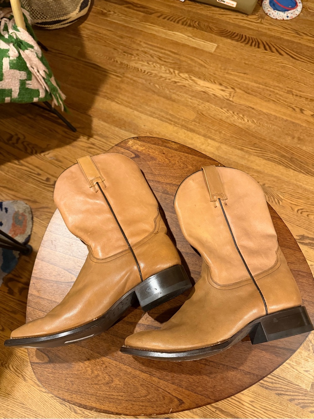 Stetson Tan Leather Men’s Puncher Boots